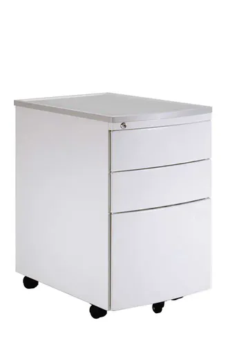 白色弧面活動櫃